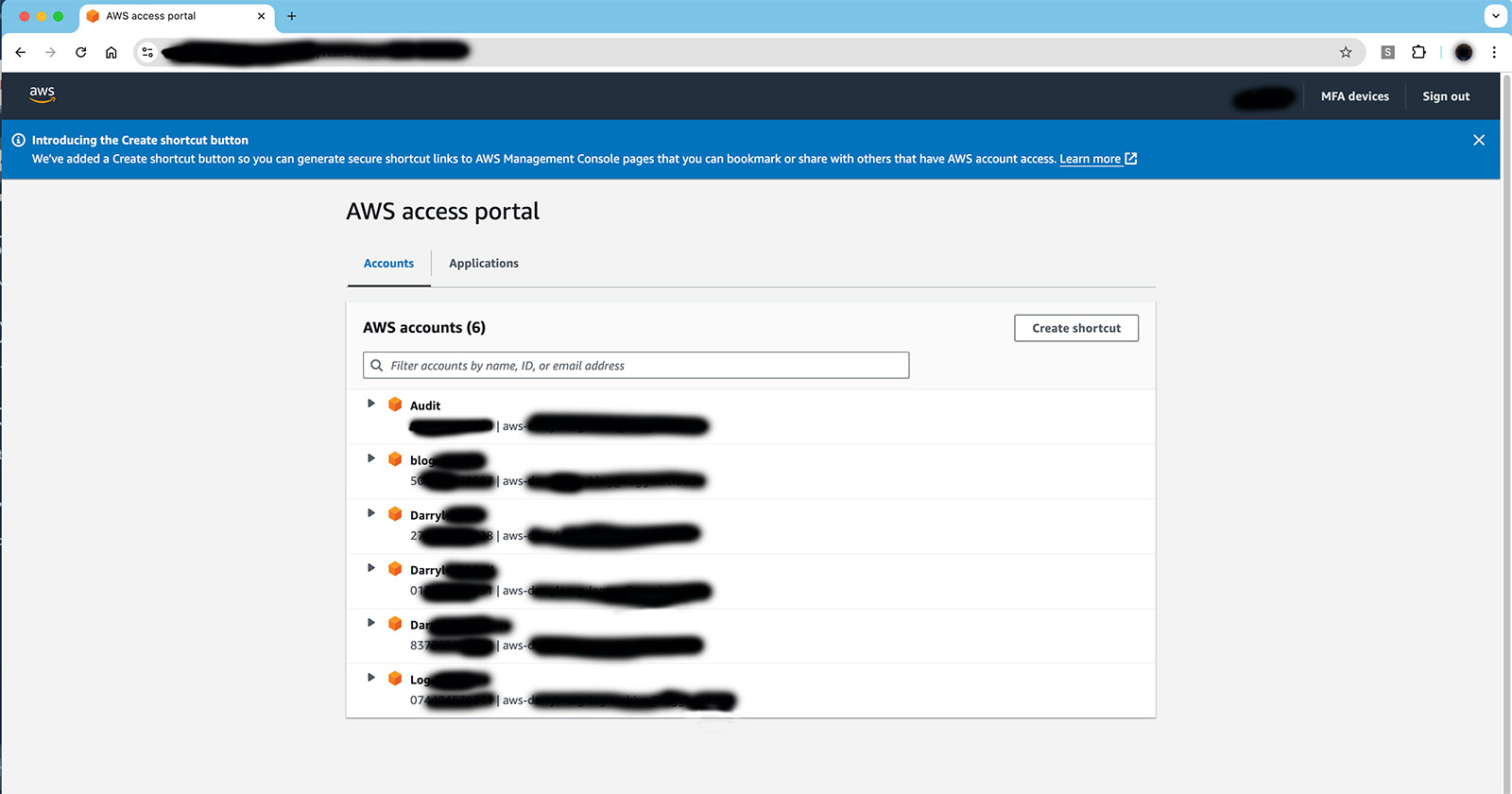 AWS SSO Credentials With Multiple Accounts